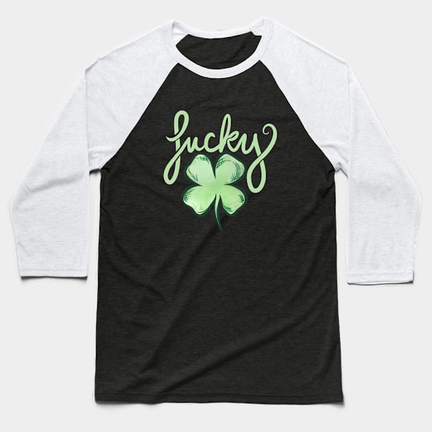 Lucky Baseball T-Shirt by bubbsnugg